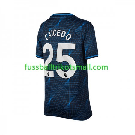 Fußballtrikots Chelsea Moises Caicedo 25 2023-2024 Kurzarm Auswärts-trikot kaufen